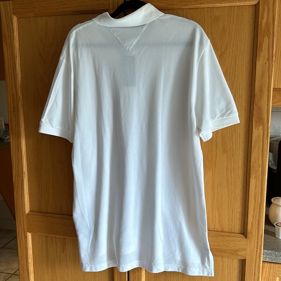 Tommy Hilfiger White Short Sleeves Button Polo shirt Men size L NEW - Picture 9 of 14